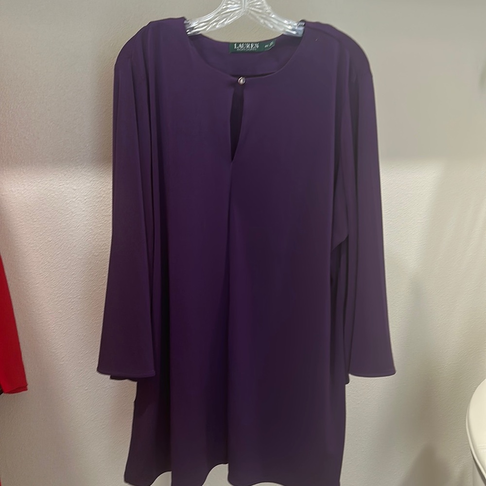 Lauren Ralph Lauren Plum Tunic - 2X